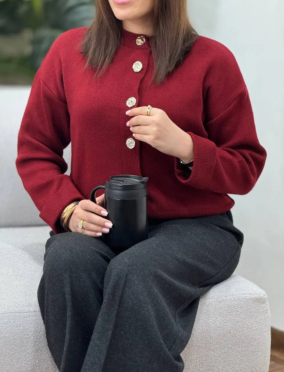 بافت جلو دکمه پوپک